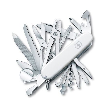Нож складной Victorinox SwissChamp 1.6795.7R 91мм 33 функций белый картонная коробка