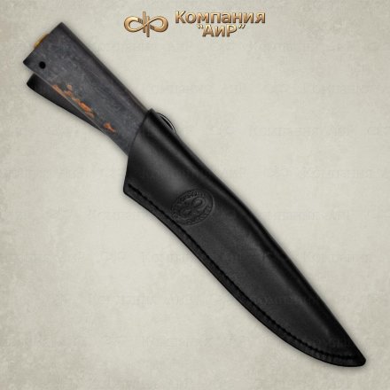 Нож АиР Пескарь рукоять карельская береза стабилизированная, алюминий, клинок 95х18, AIRF0000007759