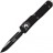 Нож складной автоматический Microtech UTX-70 S/E, сталь CTS-204P, рукоять черная, черный клинок 148-1