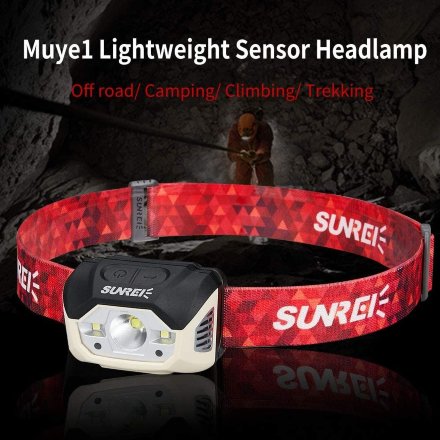 Фонарь налобный Sunree Muye1 Lightweight Sensor, 106936