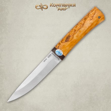 Нож АиР Пескарь рукоять карельская береза, клинок 95х18, AIR4107