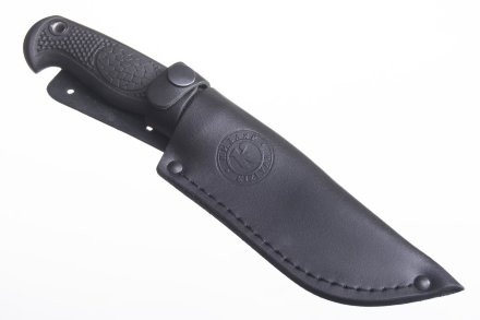 Нож Кизляр Минога 03078 клинок стоунвош черный, рукоять эластрон