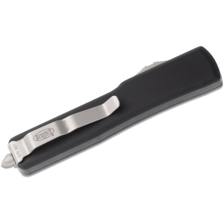 Нож складной автоматический Microtech UTX-70 S/E, сталь CTS-204P, рукоять черная, сатин клинок 148-4