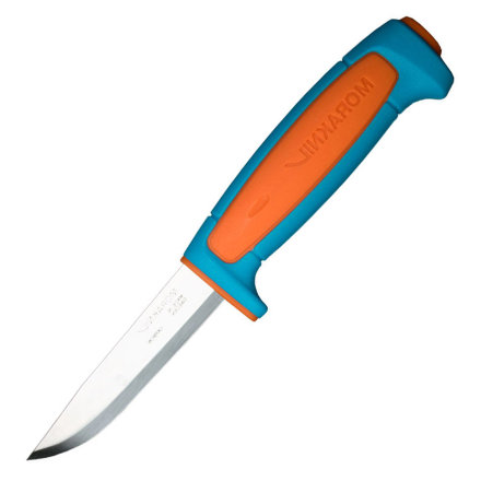 Нож Morakniv Basic углеродистая сталь, пласт. ручка (синий), 13152