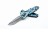 Нож складной Ganzo G622-CA1-4S синий