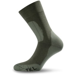 Зимние треккинговые носки Lasting TKL 620 Merino Wool, зеленый с темно-зеленой вставкой, размер S, TKL620S
