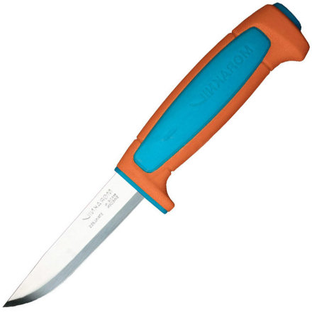 Нож Morakniv Basic 546, нержавеющая сталь, пласт. ручка (оранжевый), 13202
