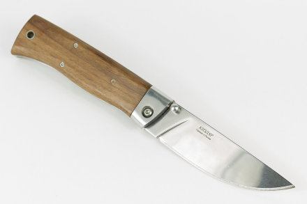 Нож складной Кизляр Стерх клинок AUS-8, рукоять орех, стальные притины, 08026