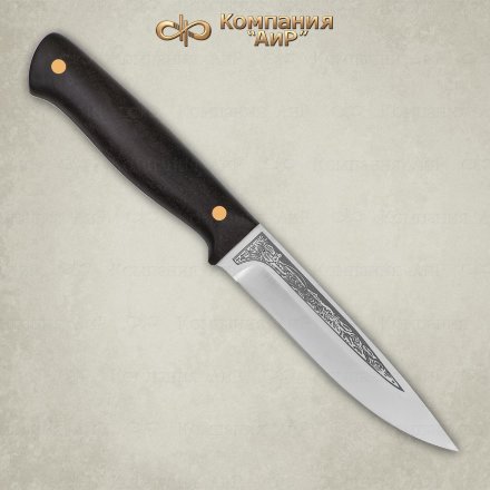 Нож АиР Пескарь ЦМ рукоять граб, клинок 95х18, AIRF0000007917