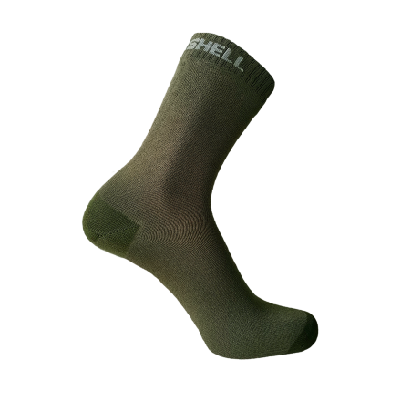 Водонепроницаемые носки DexShell Ultra Thin Crew оливковый/зеленый L (43-46)