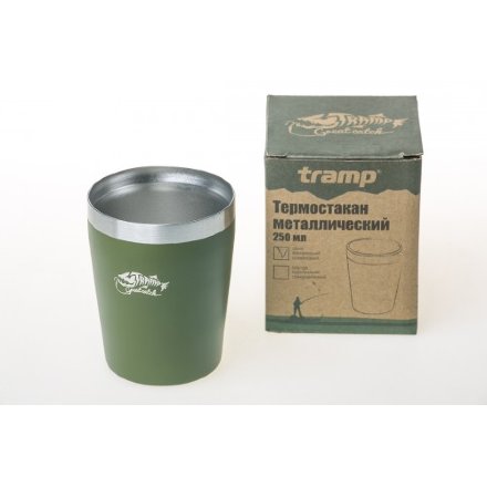 Термостакан металлический 250мл Tramp TRC-101 оливковый, 4743131052550