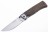 Нож складной Кизляр Стерх клинок Х12МФ, рукоять орех, стальные притины, 08027