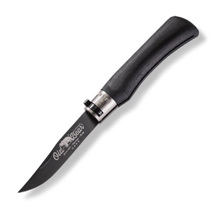 Нож складной Antonini Old Bear Laminate NSR ХL клинок черный PTFE 10 см, рукоять ламинат, кольцо ник, 9303/23_MNK