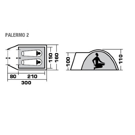 Палатка Trek Planet Palermo 2, 4640016652884