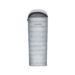 Ультралёгкий спальный мешок Naturehike RM80 Series Утиный пух серый Size M, молния слева, 6927595707197L