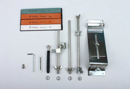 Точильный набор Ganzo Touch Pro Steel Diamond Kit (3 алмазных камня + прямоугольный магнит), GTPSDkit