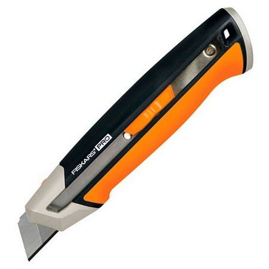 Нож Fiskars канцелярский 25мм CarbonMax (1027228)
