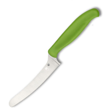 Нож кухонный Spyderco Z-Cut Blunt Tip зеленый PlainEdge (K13PGN)
