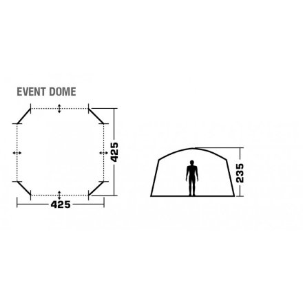 Шатер Trek Planet Event Dome, 4640016650354