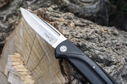 Нож складной Кизляр Скаут клинок AUS-8 stonewash серый, рукоять АБС-пластик, 08032