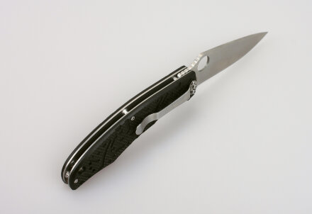 Уцененный товар Нож Ganzo G7321 зеленый, (Новый. Без упаковки. В зип пакете. На лезвии пятнышки ржавчины)
