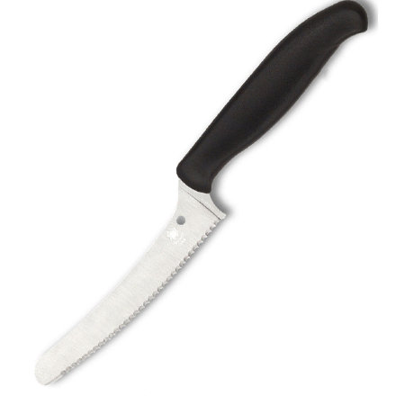 Нож кухонный Spyderco Z-Cut Blunt Tip черный SpyderEdge (K13SBK)