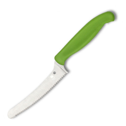 Нож кухонный Spyderco Z-Cut Blunt Tip зеленый SpyderEdge (K13SGN)