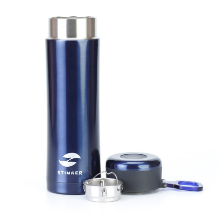 Термоc Stinger HW-420-32-2738 0,42 литра с ситечком, синий