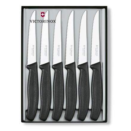 Набор Victorinox, ножи для стейков, 6 шт, черный 6.7233.6G