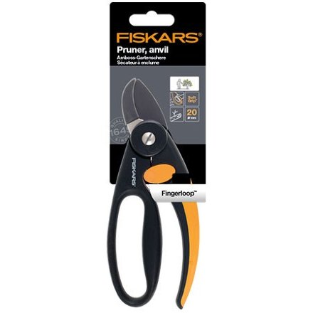 Секатор Fiskars контактный с петлей для пальцев P43 (1001535)