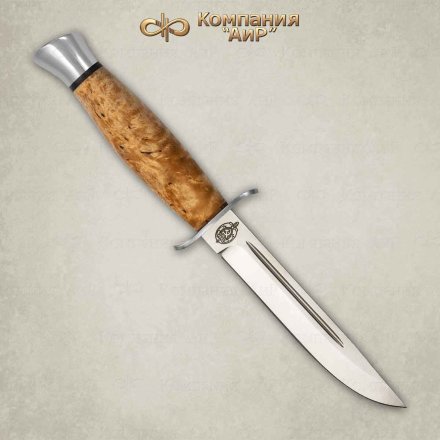 Нож АиР Финка-2 рукоять карельская береза, клинок 95х18, AIR4379