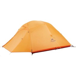 Палатка Naturehike Cloud Up 3 210T NH18T030-T трехместная сверхлегкая с ковриком, оранжевая, 6927595730638