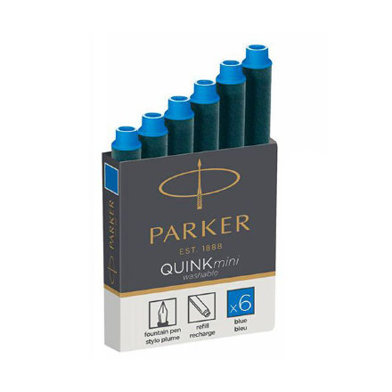 Чернила Parker (картридж) синий 6 шт в упаковке, 1950409