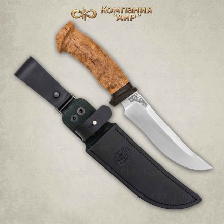 Нож АиР Росомаха рукоять карельская береза, клинок 100х13м, AIR7028
