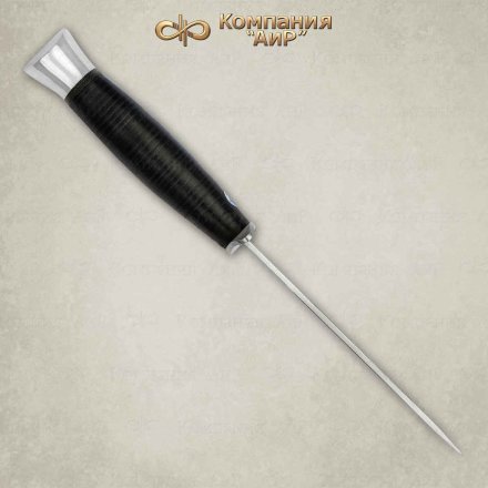 Нож АиР Финка-2 рукоять кожа, клинок 110х18М-ШД, AIRF0000004850