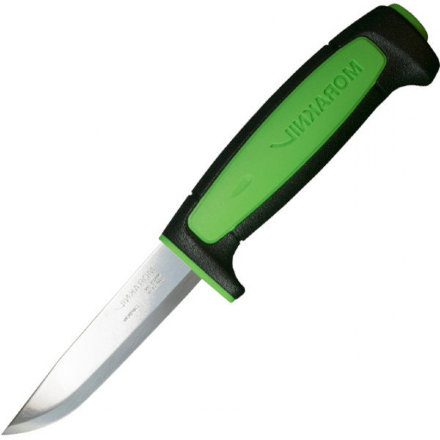 Нож Morakniv Basic 511 2019 edition углеродистая сталь, пласт. ручка (черная) зел. вставка, 13466