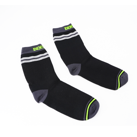 Водонепроницаемые носки DexShell Pro visibility Cycling черный/серый/зеленый XL (47-49)