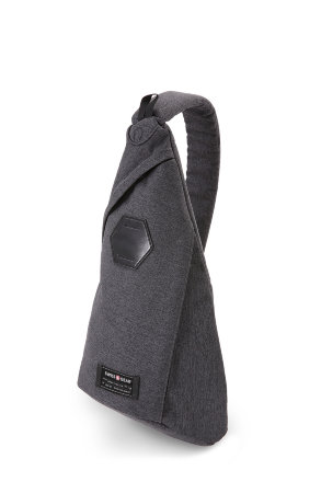Рюкзак Swissgear SA2607424550 , с одним плечевым ремнем, cерый, 25х15х45 см, 7 л