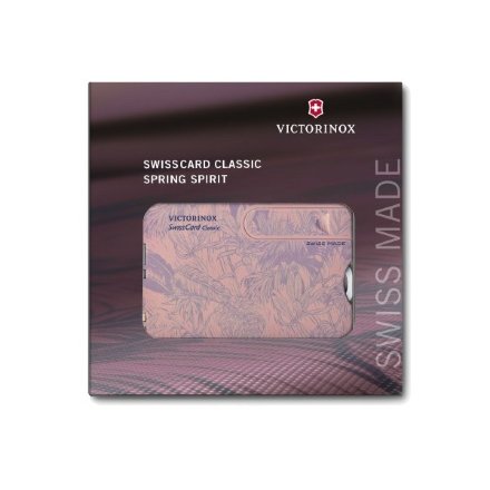 Швейцарская карта Victorinox SwissCard Classic розовый подарочная коробка 0.7155
