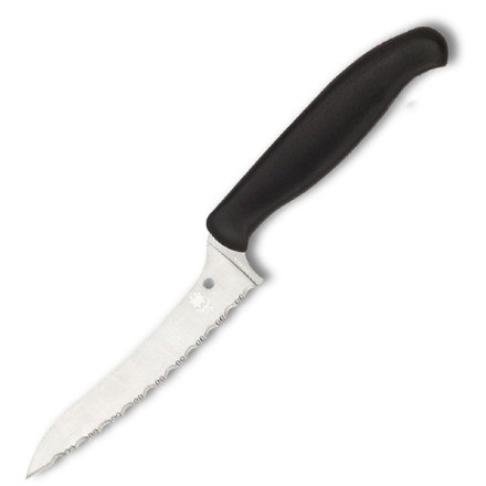 Нож кухонный Spyderco Z-Cut Pointed черный SpyderEdge (K14SBK)