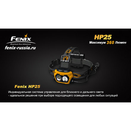 Налобный фонарь Fenix HP25 CREE XP-E серый (HP25g)
