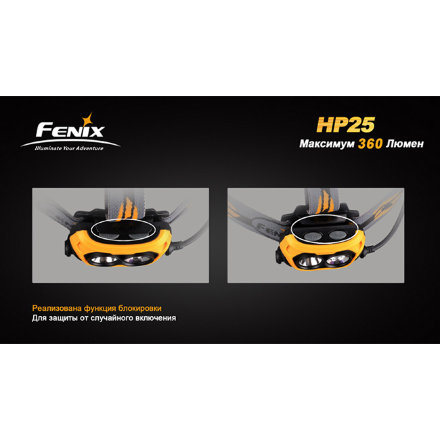Налобный фонарь Fenix HP25 CREE XP-E серый (HP25g)