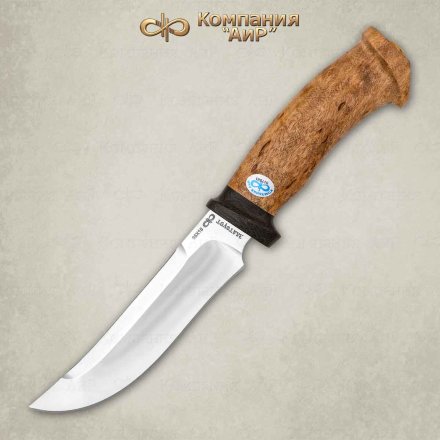Нож АиР Росомаха рукоять карельская береза, клинок 95х18, AIR7029