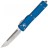 Нож складной автоматический Microtech UTX-70 T/E, сталь CTS-204P, рукоять синий алюминий, сатин клинок 149-4, 149-4BL