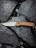 Складной нож CIVIVI Button Lock Elementum 14C28N Steel Gray Stonewashed Handle Brown Micarta