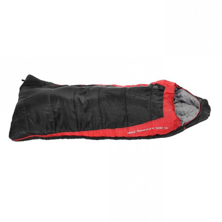 Спальный мешок Campus Adventure 500SQ R-zip (одеяло -17С, 240X95см) black700/red200, 010701025