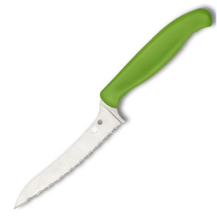 Нож кухонный Spyderco Z-Cut Pointed зеленый SpyderEdge (K14SGN)