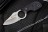 Шейный Нож Kizlyar Supreme Amigo X AUS-8 Satin (клинок сатин, черная рукоять), 4650065056052