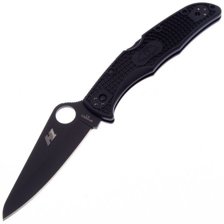 Нож складной Spyderco Pacific Salt 2 Black Blade PlainEdge 91PBBK2