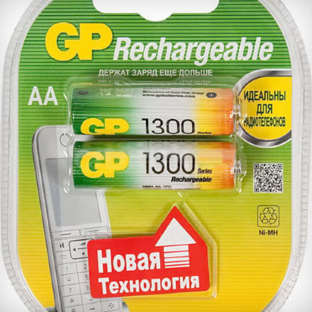 Аккумулятор GP 130AAHC AA 1300mAh (2шт/блистер), 618023